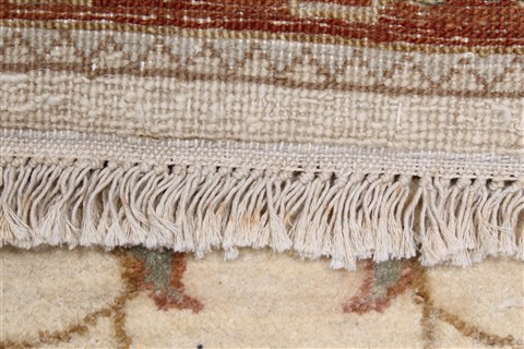 Ziegler Beige Runner Hand Knotted 26 X 149 Area Rug 250-22387 Image 2