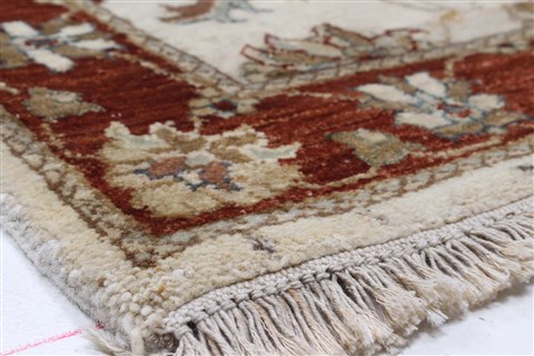 Ziegler Beige Runner Hand Knotted 26 X 149 Area Rug 250-22387 Image 8