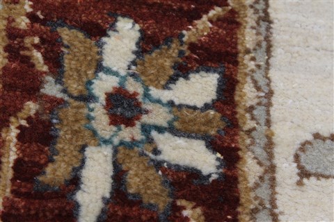 Ziegler Beige Runner Hand Knotted 26 X 149 Area Rug 250-22387 Image 9