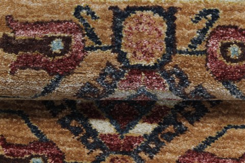 Chobi Yellow Runner Hand Knotted 27 X 122 Area Rug 250-22390 Image 11