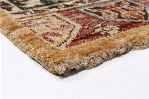 Chobi Yellow Runner Hand Knotted 27 X 122 Area Rug 250-22390 Image 6