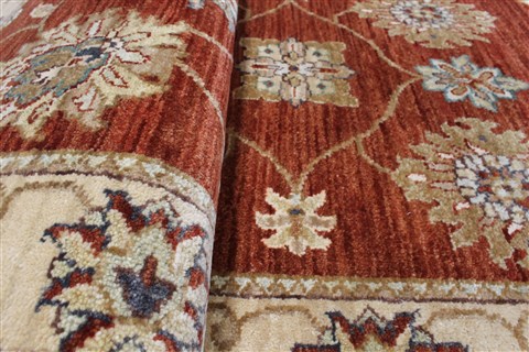 Ziegler Brown Runner Hand Knotted 27 X 122 Area Rug 250-22396 Image 11