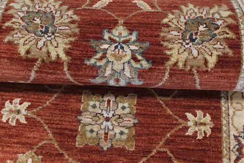 Ziegler Brown Runner Hand Knotted 27 X 122 Area Rug 250-22396 Image 12
