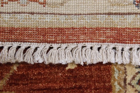 Ziegler Brown Runner Hand Knotted 27 X 122 Area Rug 250-22396 Image 15