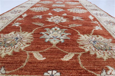 Ziegler Brown Runner Hand Knotted 27 X 122 Area Rug 250-22396 Image 2