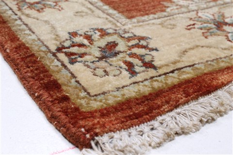 Ziegler Brown Runner Hand Knotted 27 X 122 Area Rug 250-22396 Image 7