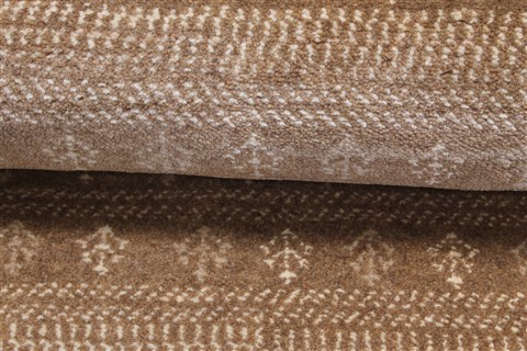Gabbeh Beige Runner Hand Knotted 26 X 118 Area Rug 250-22400 Image 12