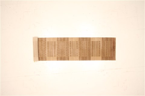 Gabbeh Beige Runner Hand Knotted 26 X 118 Area Rug 250-22400 Image 1