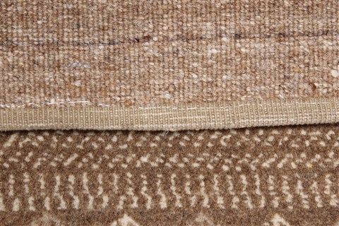 Gabbeh Beige Runner Hand Knotted 26 X 118 Area Rug 250-22400 Image 3