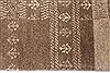 Gabbeh Beige Runner Hand Knotted 26 X 118  Area Rug 250-22400 Thumb 4