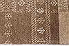 Gabbeh Beige Runner Hand Knotted 26 X 118  Area Rug 250-22400 Thumb 4