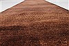 Gabbeh Brown Runner Hand Knotted 27 X 118  Area Rug 100-22402 Thumb 2