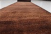 Gabbeh Brown Runner Hand Knotted 27 X 118  Area Rug 100-22402 Thumb 3