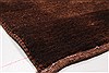 Gabbeh Brown Runner Hand Knotted 27 X 118  Area Rug 100-22402 Thumb 7