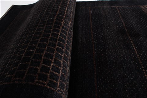 Gabbeh Black Runner Hand Knotted 28 X 119 Area Rug 250-22404 Image 13
