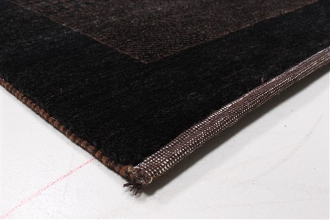 Gabbeh Black Runner Hand Knotted 28 X 119 Area Rug 250-22404 Image 7