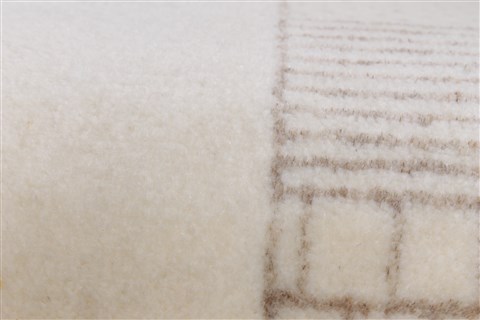 Gabbeh Beige Runner Hand Knotted 27 X 119 Area Rug 250-22406 Image 10