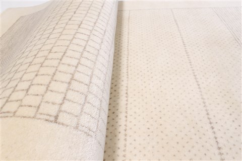 Gabbeh Beige Runner Hand Knotted 27 X 119 Area Rug 250-22406 Image 12