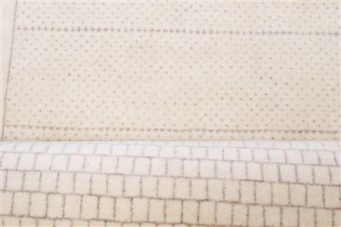 Gabbeh Beige Runner Hand Knotted 27 X 119 Area Rug 250-22406 Image 2