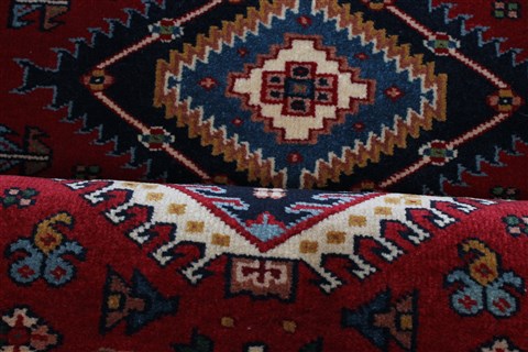 Karajeh Red Runner Hand Knotted 26 X 1211 Area Rug 250-22407 Image 14