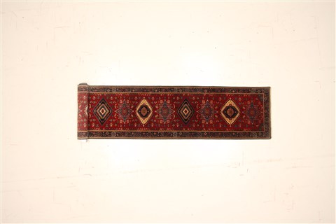 Karajeh Red Runner Hand Knotted 26 X 1211 Area Rug 250-22407 Image 1
