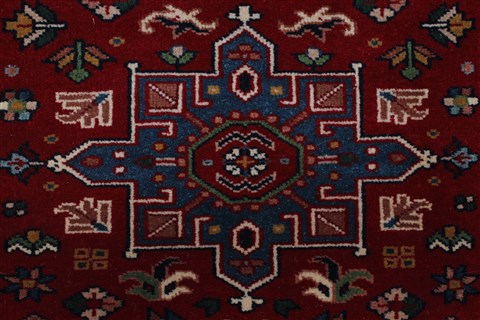 Karajeh Red Runner Hand Knotted 26 X 1211 Area Rug 250-22407 Image 3