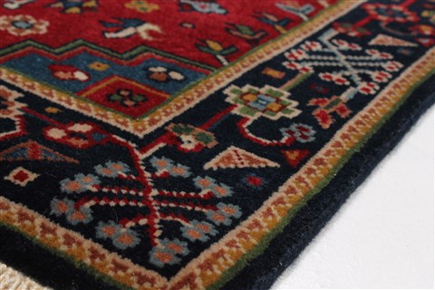 Karajeh Red Runner Hand Knotted 26 X 1211 Area Rug 250-22407 Image 7