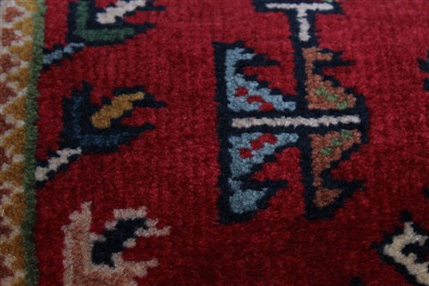 Karajeh Red Runner Hand Knotted 26 X 1211 Area Rug 250-22407 Image 9