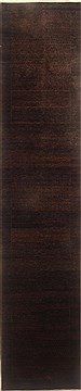 Indian Gabbeh Brown Runner 10 to 12 ft Wool Carpet 22409