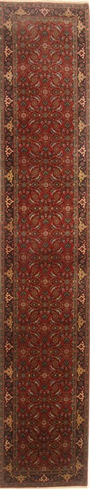 Herati Red Runner Hand Knotted 26 X 135 Area Rug 250-22413 Image 0
