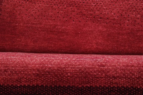 Gabbeh Red Runner Hand Knotted 26 X 116 Area Rug 250-22423 Image 15