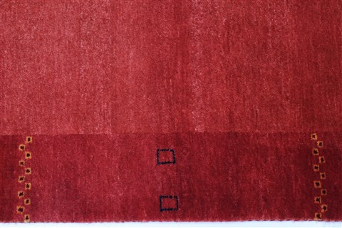 Gabbeh Red Runner Hand Knotted 26 X 116 Area Rug 250-22423 Image 4
