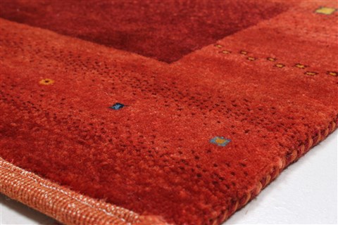 Gabbeh Red Runner Hand Knotted 26 X 116 Area Rug 250-22423 Image 7