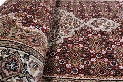 Tabriz Red Runner Hand Knotted 28 X 123 Area Rug 250-22426 Image 13