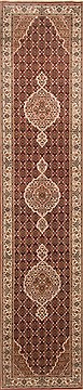 Tabriz Red Runner Hand Knotted 2'8" X 12'3"  Area Rug 250-22426