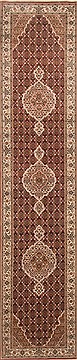 Tabriz Red Runner Hand Knotted 2'8" X 12'3"  Area Rug 250-22426