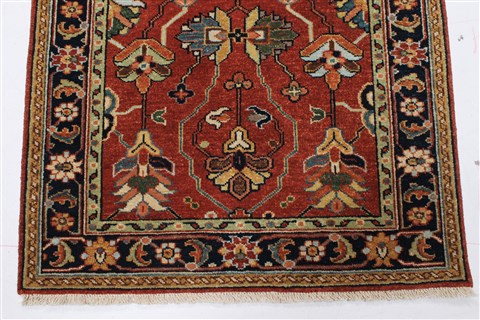Serapi Brown Runner Hand Knotted 26 X 119 Area Rug 250-22428 Image 7
