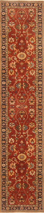 Serapi Brown Runner Hand Knotted 26 X 119 Area Rug 250-22428 Image 0