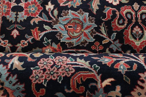 Kashmar Blue Runner Hand Knotted 28 X 119 Area Rug 250-22431 Image 13