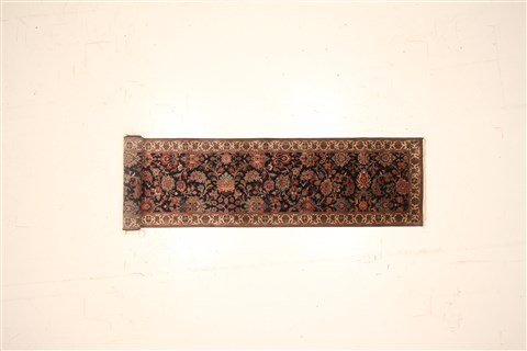 Kashmar Blue Runner Hand Knotted 28 X 119 Area Rug 250-22431 Image 1