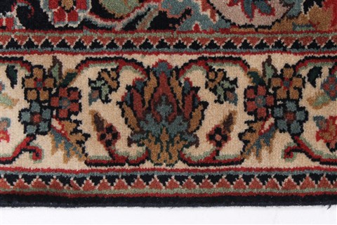 Kashmar Blue Runner Hand Knotted 28 X 119 Area Rug 250-22431 Image 3