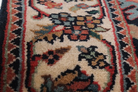 Kashmar Blue Runner Hand Knotted 28 X 119 Area Rug 250-22431 Image 7