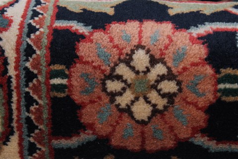 Kashmar Blue Runner Hand Knotted 28 X 119 Area Rug 250-22431 Image 8