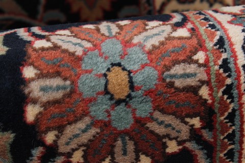 Kashmar Blue Runner Hand Knotted 28 X 119 Area Rug 250-22431 Image 9