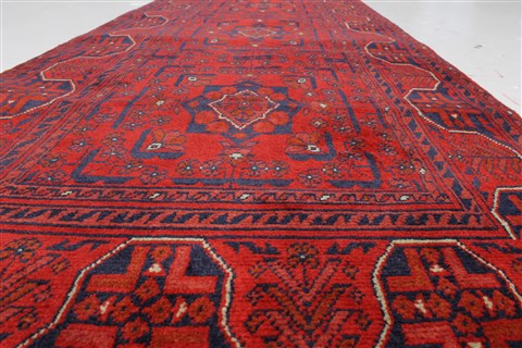 Bokhara Red Runner Hand Knotted 26 X 125 Area Rug 250-22433 Image 4