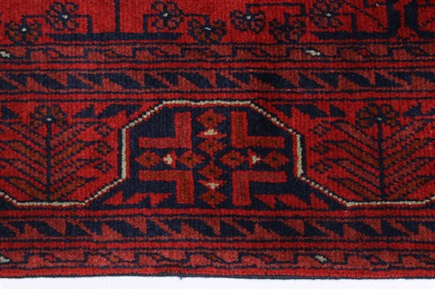 Bokhara Red Runner Hand Knotted 26 X 125 Area Rug 250-22433 Image 5