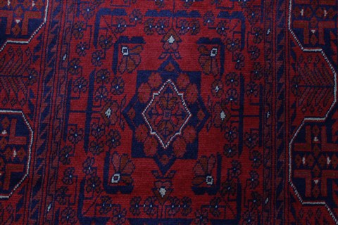 Bokhara Red Runner Hand Knotted 26 X 125 Area Rug 250-22433 Image 6