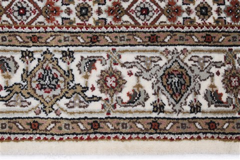 Tabriz Beige Runner Hand Knotted 29 X 121 Area Rug 250-22435 Image 4