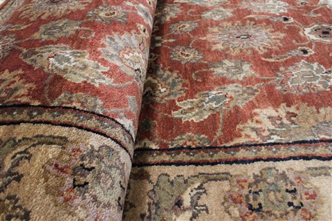 Kashan Brown Runner Hand Knotted 27 X 125 Area Rug 250-22438 Image 11