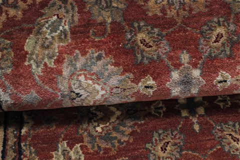 Kashan Brown Runner Hand Knotted 27 X 125 Area Rug 250-22438 Image 12